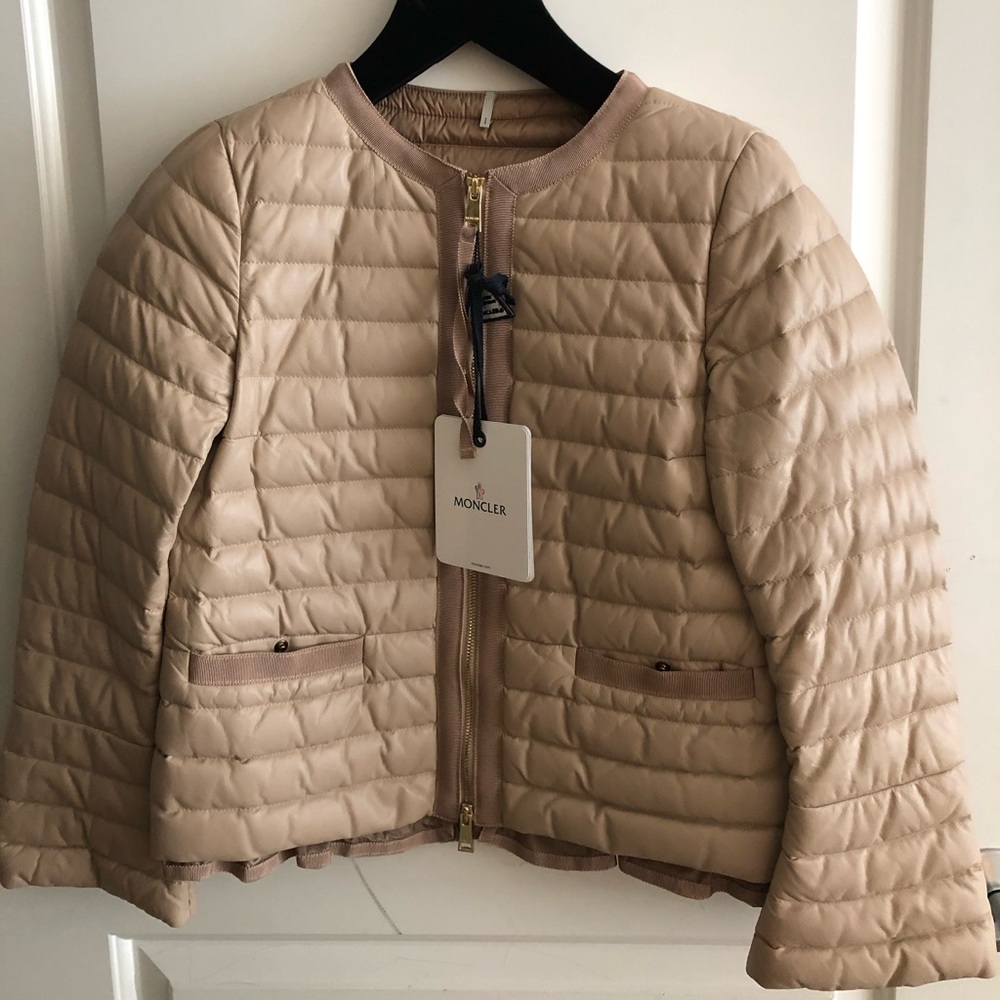 moncler leather jacket
